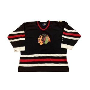 Vintage 90s Starter Chicago Blackhawks Alternate Misprint NHL Hockey Jersey XL